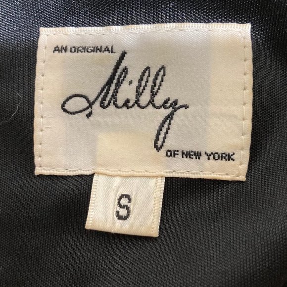 Milly Small Made in Italy Grey Wool Crewneck Button Detail Career Event Dress … - Picture 6 of 9